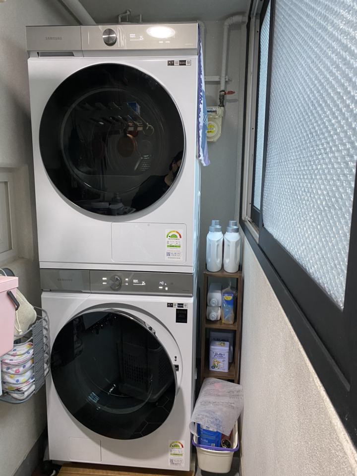 삼성전자 BESOKE 그랑데AI 세탁기 WF25B9600KW 건조기 DV20B9760CW 방문설치 리뷰 후기