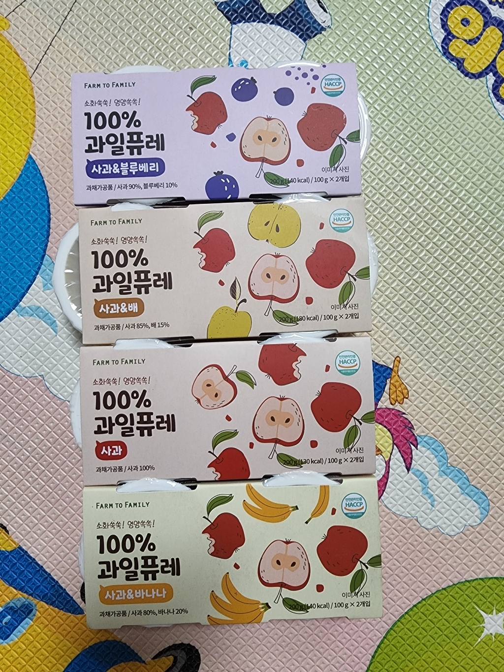 팜투패밀리 과일퓨레 4종