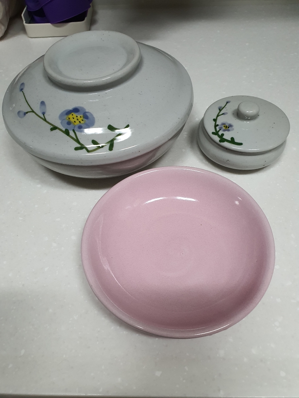 초여도예 찜기 전자레인지용 도자기-계란찜이 붙지않고 밥데우기 짱 과일 야채보관 신선도 완죤 오래가요
