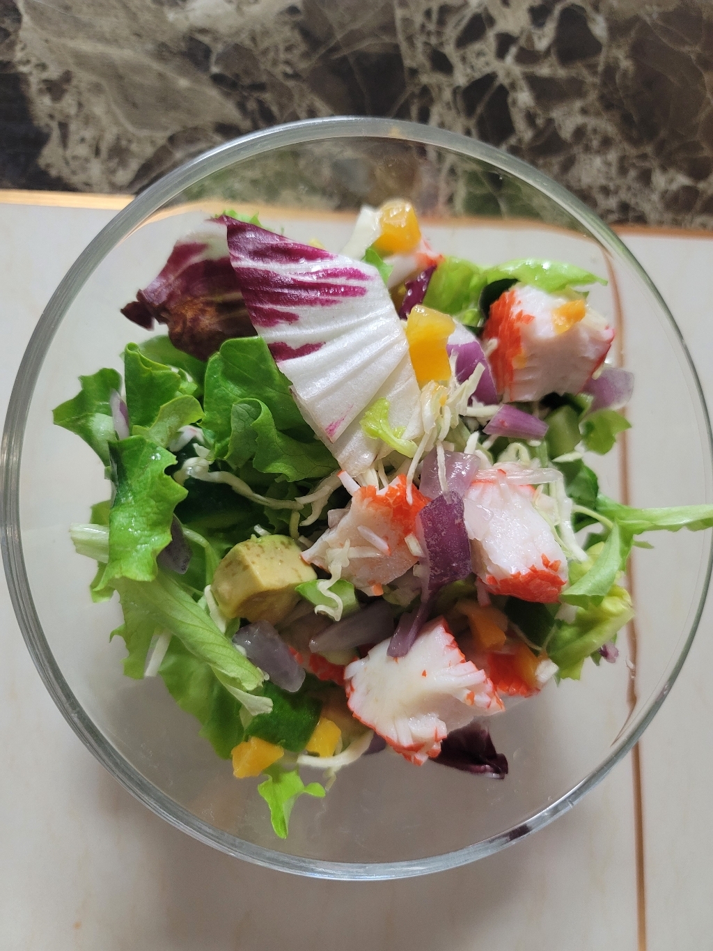세끼판다 꽃맛살 샐러드