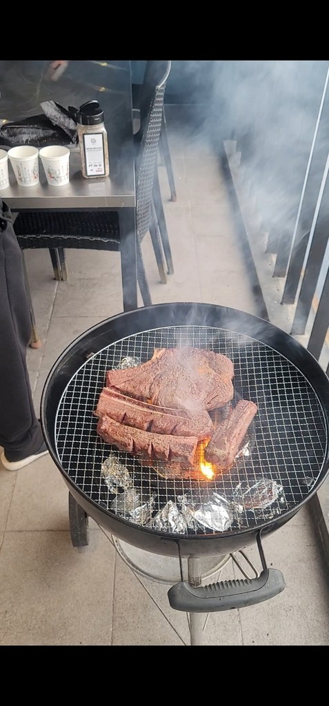 블랙앵거스 토마크 스테이크 우대갈비 아빠가 준비한 고기