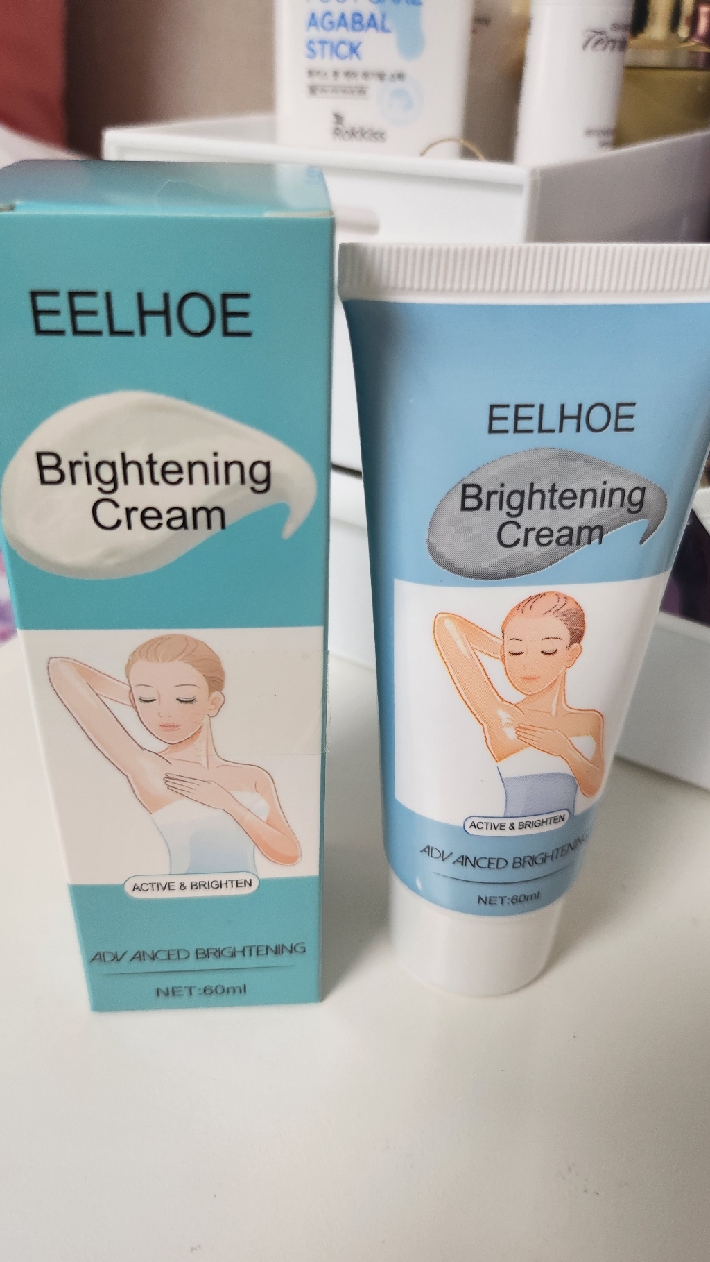 국내출하 EEHOE 1 1 미백크림 겨드랑이 팔꿈치 겨드랑이 색소침착