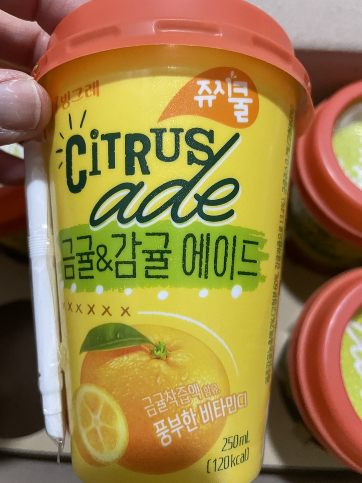 빙그레 쥬시쿨 금귤&감귤 에이드