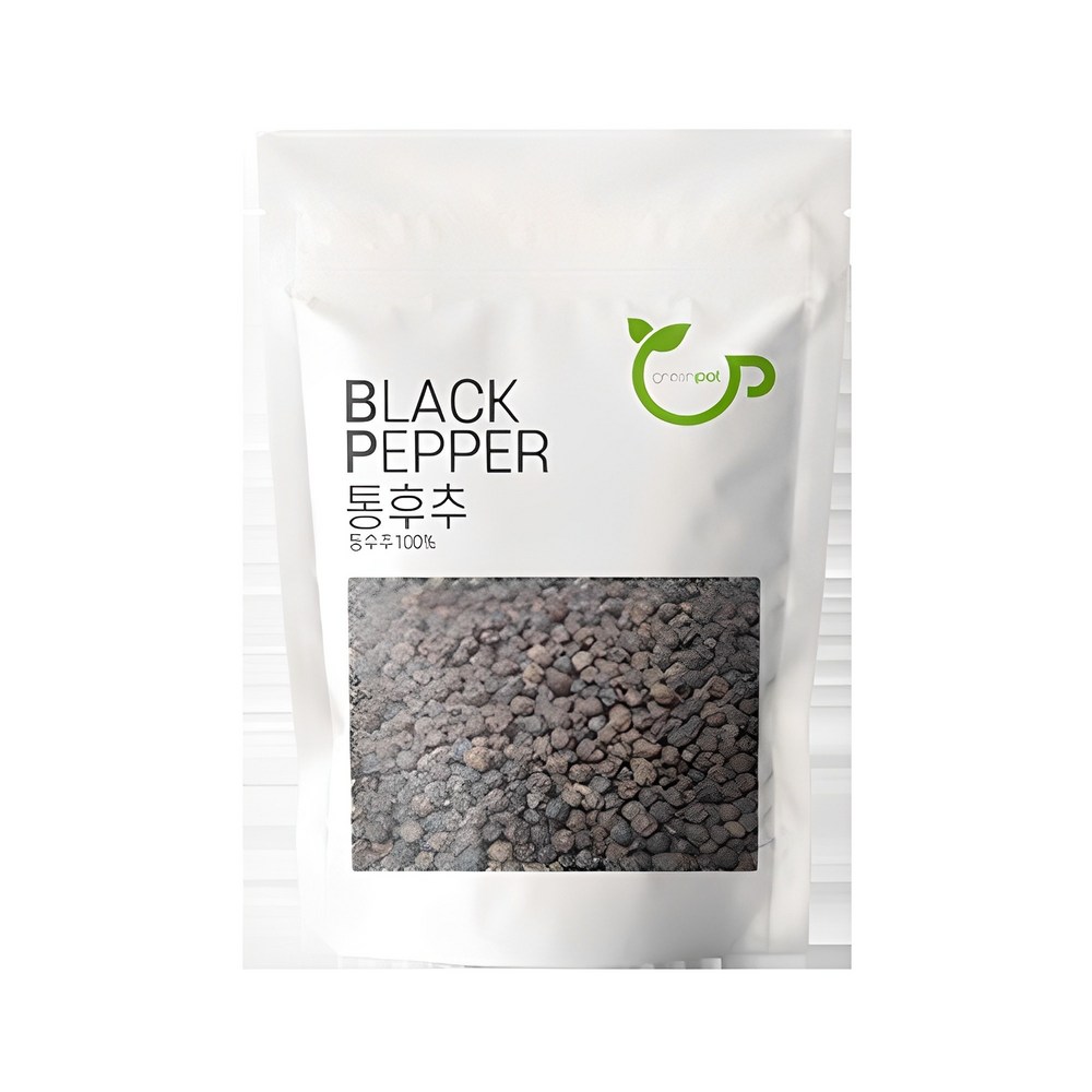 그린팟 통 흑후추 리필용, 200g으로 요리의 새로운 정수를 더하다 통후추