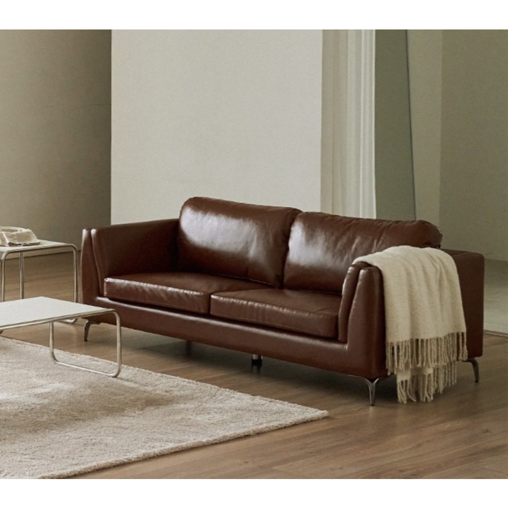 가성비 끝판왕! 웰퍼니쳐 브뤼셀 가죽 3인용 소파, 지금 바로 득템하세요!