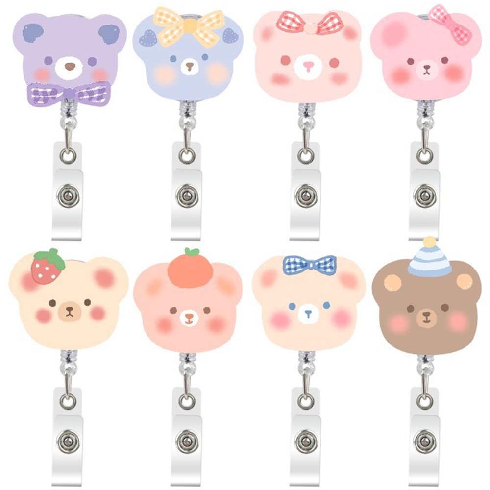 코히모 테이프걸이 캐릭터 사원증 클립형 릴홀더 8종 세트 리뷰 간호사릴홀더