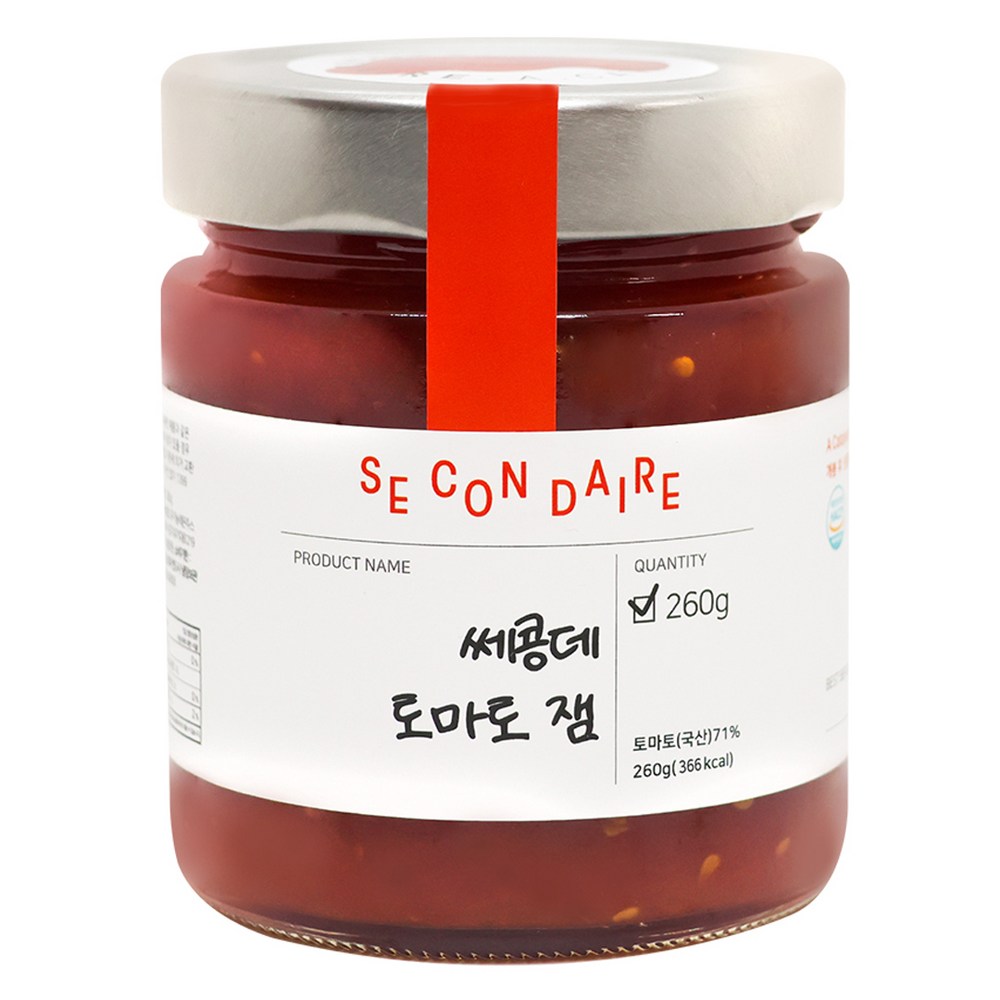 쎄콩데 무가당 자일리톨 토마토 잼, 건강한 달콤함의 발견 토마토잼