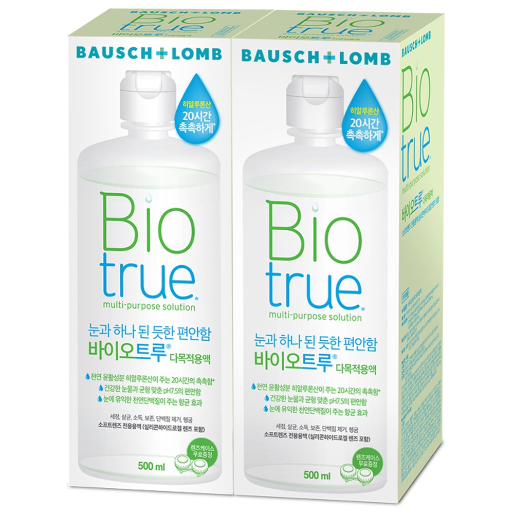 깨끗하고 건강한 눈을 위한 최고의 선택, 바이오트루 다목적용 렌즈세정액