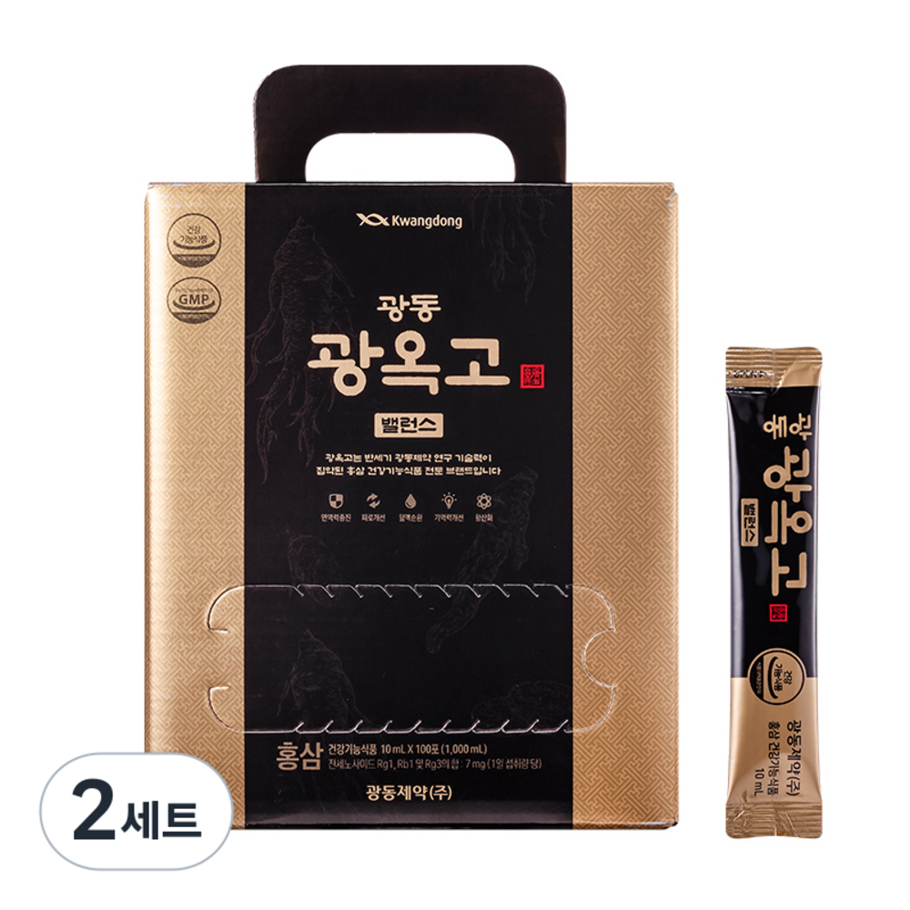 광동제약 광옥고 밸런스 홍삼, 1L, 2세트