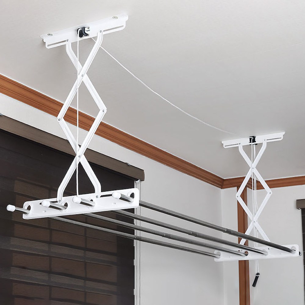 주식회사 아텍스 봉 스테인리스 천장 빨래건조대 2단, 편리함과 실용성을 동시에 천정빨래건조대