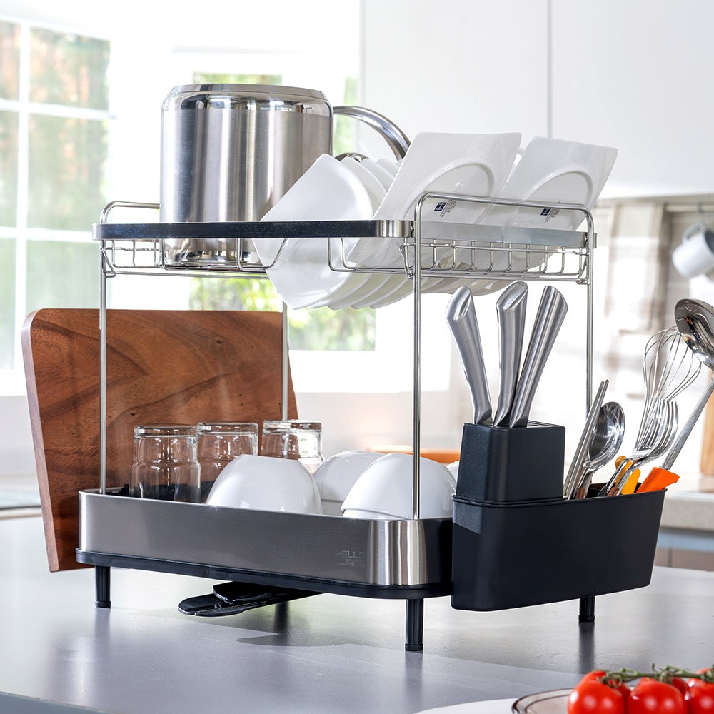 주방의 품격을 높이는 헬로제인 스텐304 식기건조대 블랙 에디션!