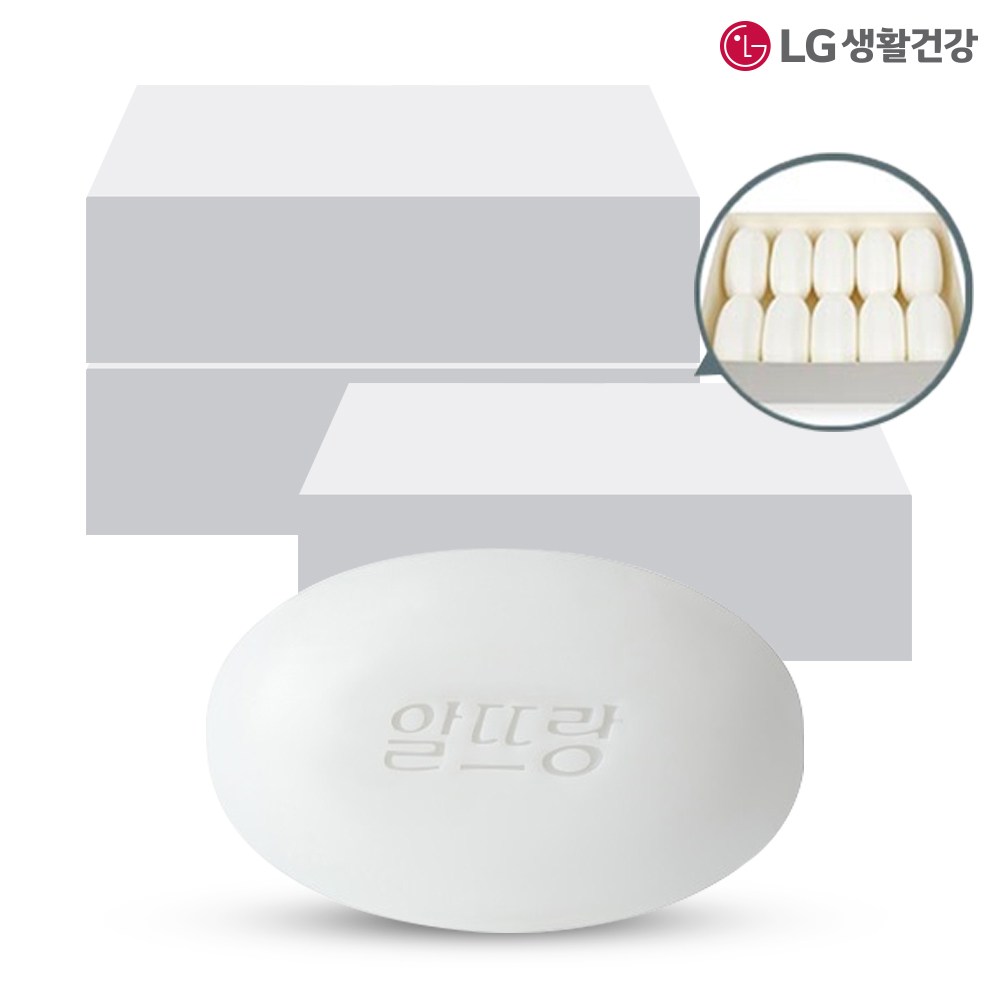 LG생활건강 알뜨랑 비누 화이트 130g 30개 세트