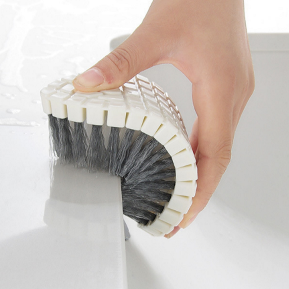 리빙디움 휘어지는 청소 솔 브러쉬: 화장실과 욕실 청소를 간편하게