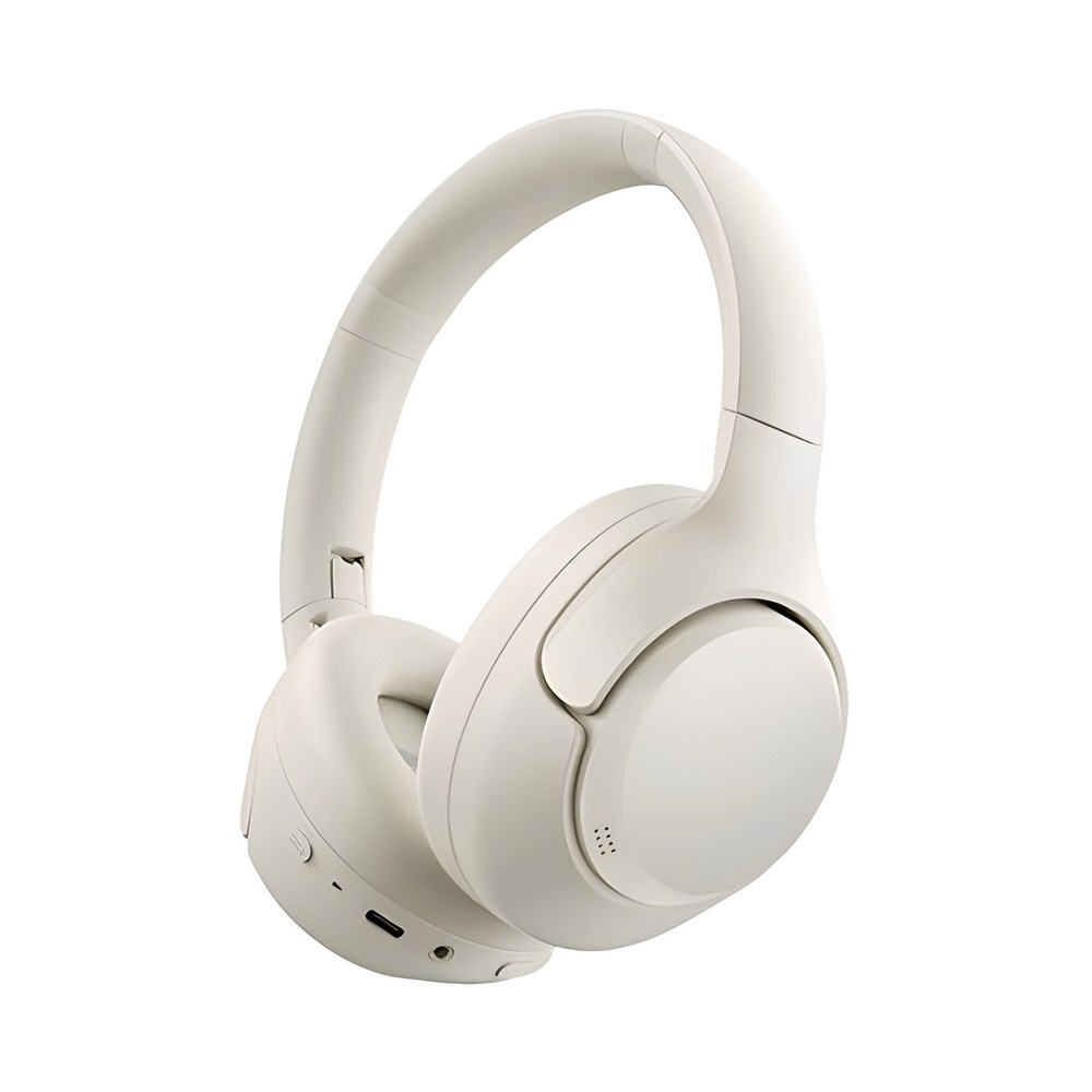 QCY 액티브 노이즈캔슬링 블루투스 헤드셋, 화이트, QCY-H3 ANC APP HEADSET