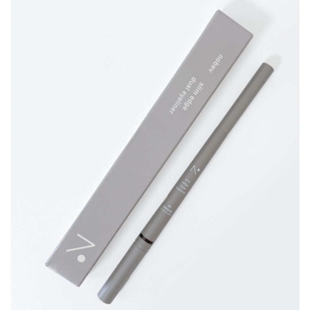 노베브 슬림 엣지 듀얼 아이라이너 7colors (2호 3호 6호 7호 색상에 한해 리퀴드 글리터 증정), 1개, 2호 브라운