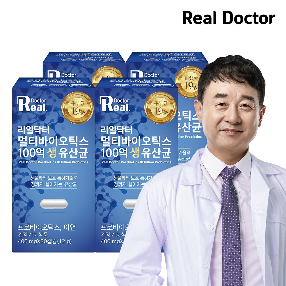 리얼닥터 멀티 프로바이오틱스 100억 생 유산균 세계특허14종유산균 남재현원장 장건강 신바이오틱스 프로바이오틱스 비피더스균4종함유 면역력, 30정, 5개