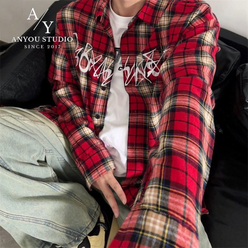 ANYOU 클래식 체크 셔츠로 완성하는 가을 스타일!