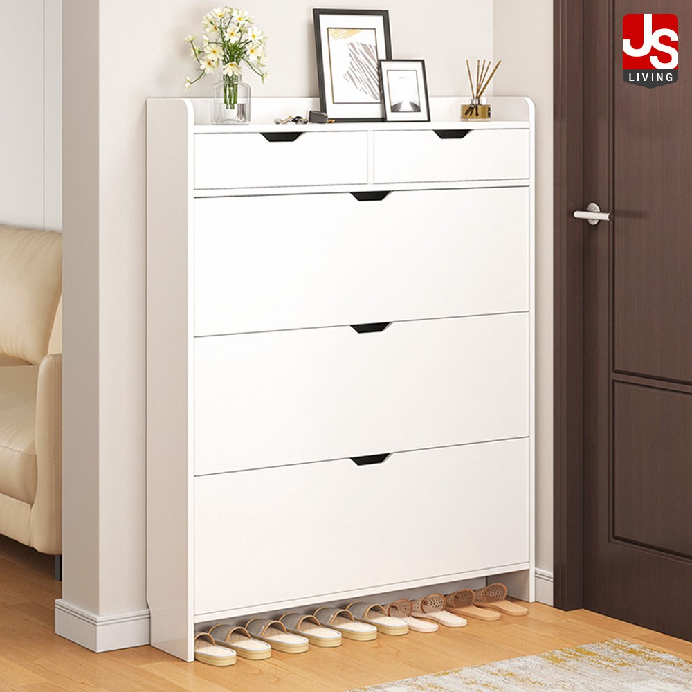 JS리빙 아파트 좁은 현관 5단 서랍 신발장: 실용성과 스타일을 동시에 슬림신발장