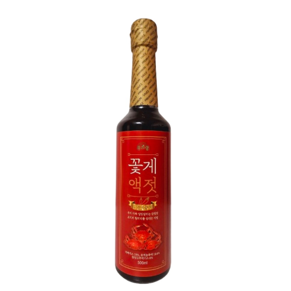 우리랑 프리미엄 꽃게액젓 얼큰한맛 이영자파김치레시피, 500ml, 1개