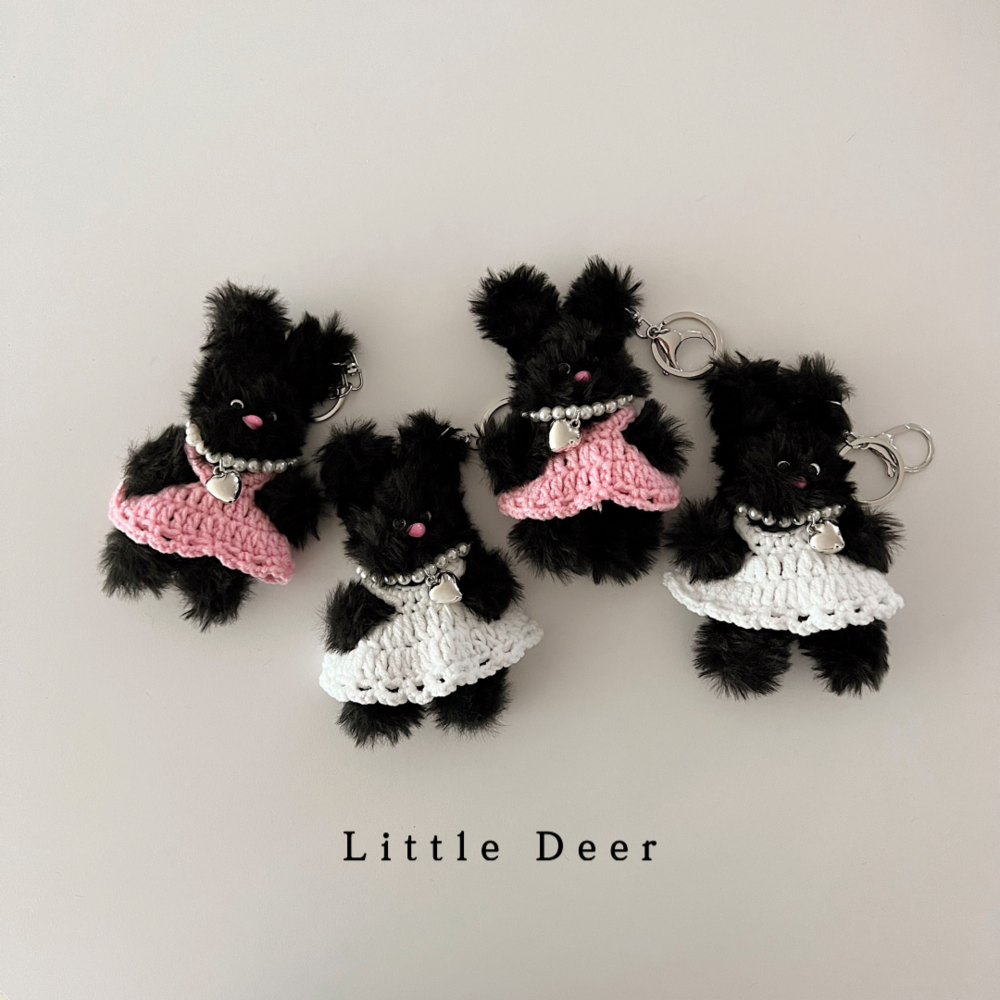 볼수록 사랑스러운 팔랑팔랑 니트 스커트 토끼 모루인형, 데려가지 않을래요?