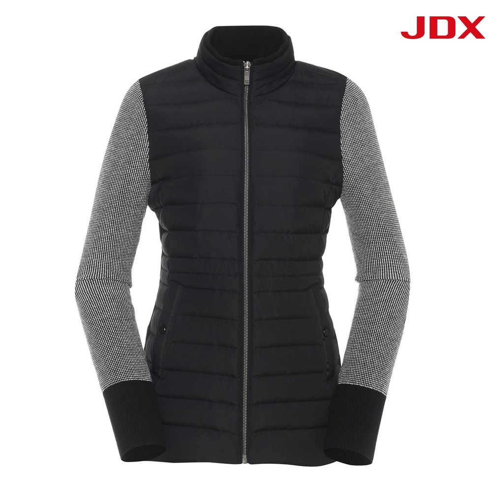 [JDX] 여성 중힙기장 하이브리드 다운 점퍼(X2WDT8141BK)