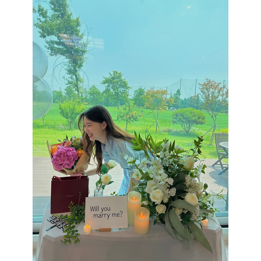 호텔 프로포즈 출장 / 신혼집 프로포즈 / 당일출장 / 프로포즈 패키지대여 빛나는내일, 1개, Pink