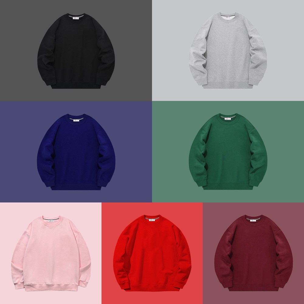 포근함과 스타일을 동시에! 1+1 기모 오버핏 맨투맨으로 따뜻하고 트렌디한 겨울을!