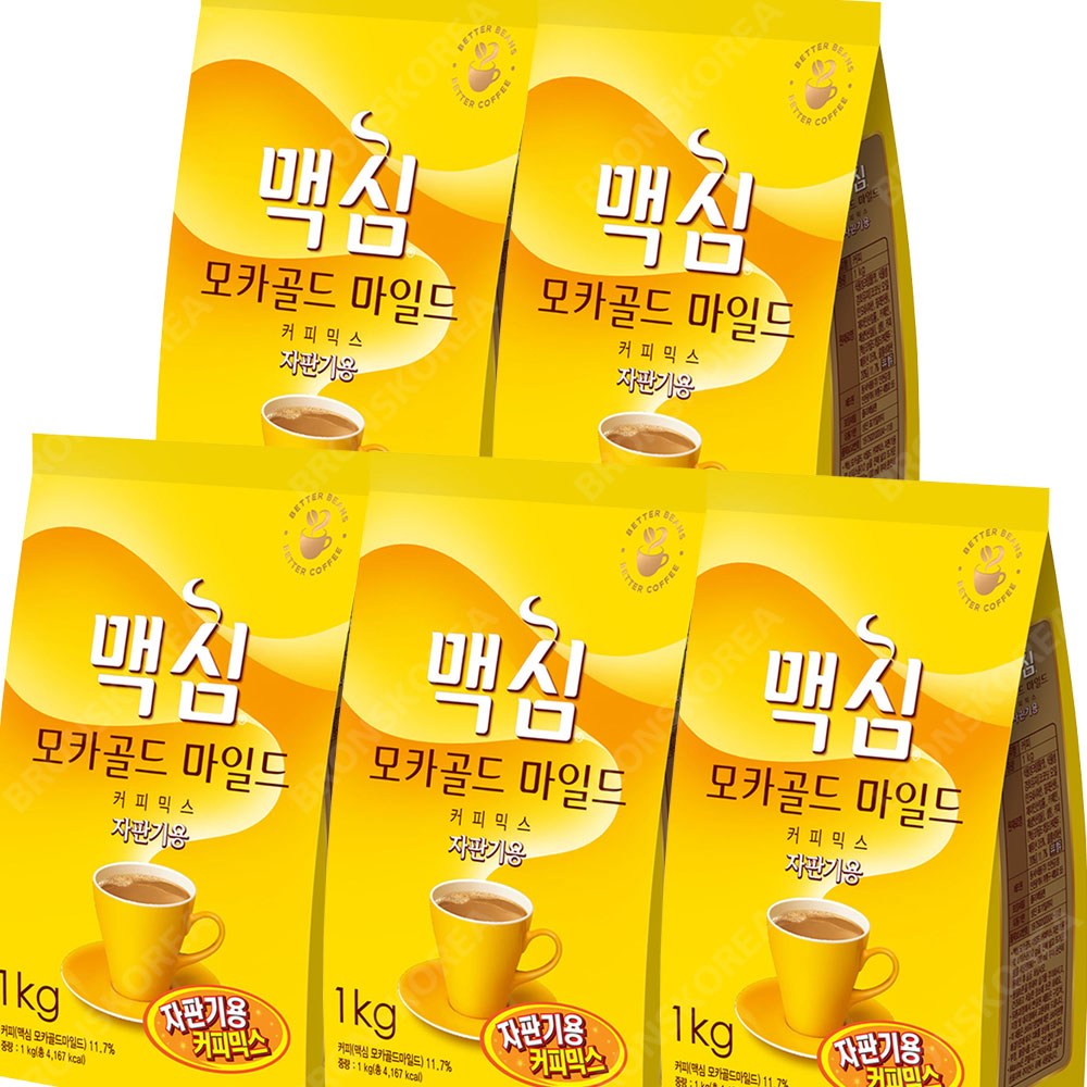 커피자판기 추천제품 맥심 모카골드 마일드 커피믹스 자판기용 1kg – 부드러운 맛이 일품한 커피