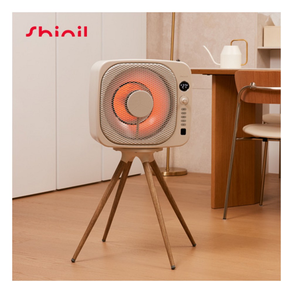 찬 바람마저 포근하게, 신일 에코 큐브 팬히터로 따뜻한 겨울을 맞이하세요.