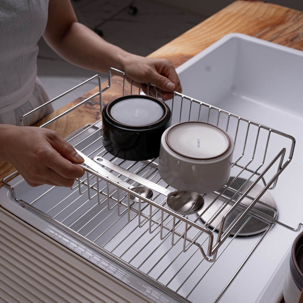 JVR 올스텐 2 in 1 슬라이드 식기건조대로 주방에 혁명을!