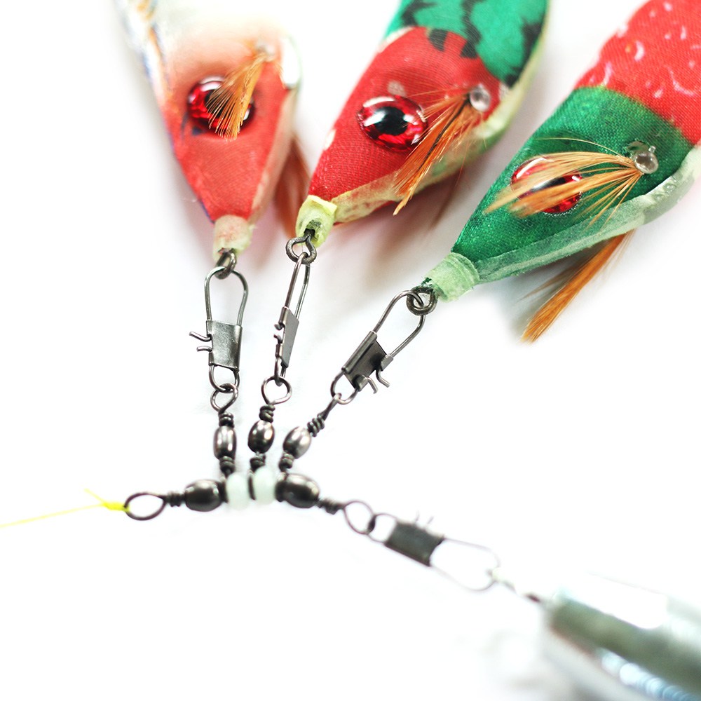 밤바다를 수놓는 빛, 비에프씨 문어 3단 도래 축광 타코 스냅 도래