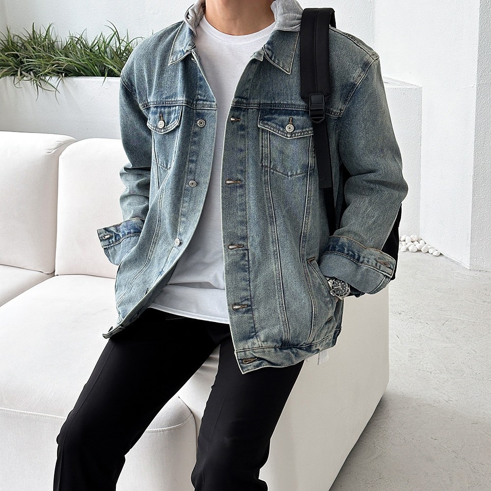 힙스터 감성 충전! 오버핏 데님 청자켓, 놓칠 수 없는 득템 기회!