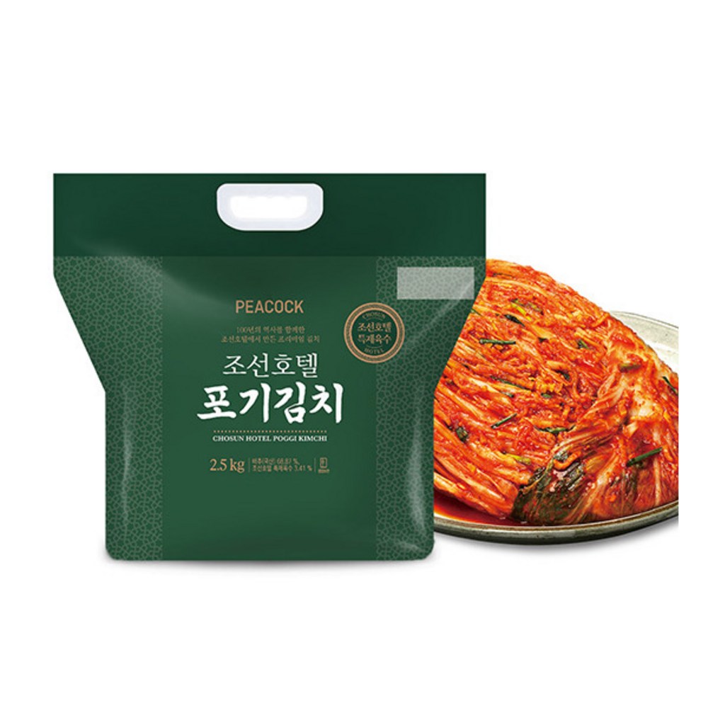 peacock 조선호텔 포기김치 냉장, 1개, 5kg