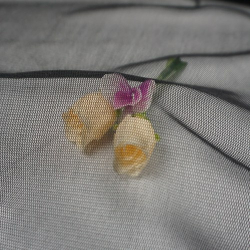 완벽한 여름용 원단: 원단대장 망사 블랙 무지 스판 올풀림이없는 비치는천 스판 의류 원단