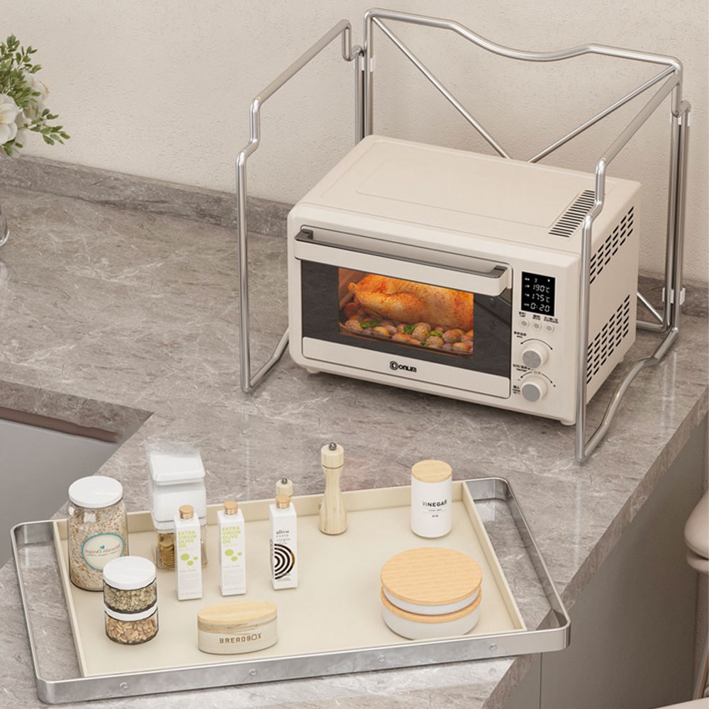 3초 만에 주방 공간을 혁신하는 이지홀릭 전자레인지 선반