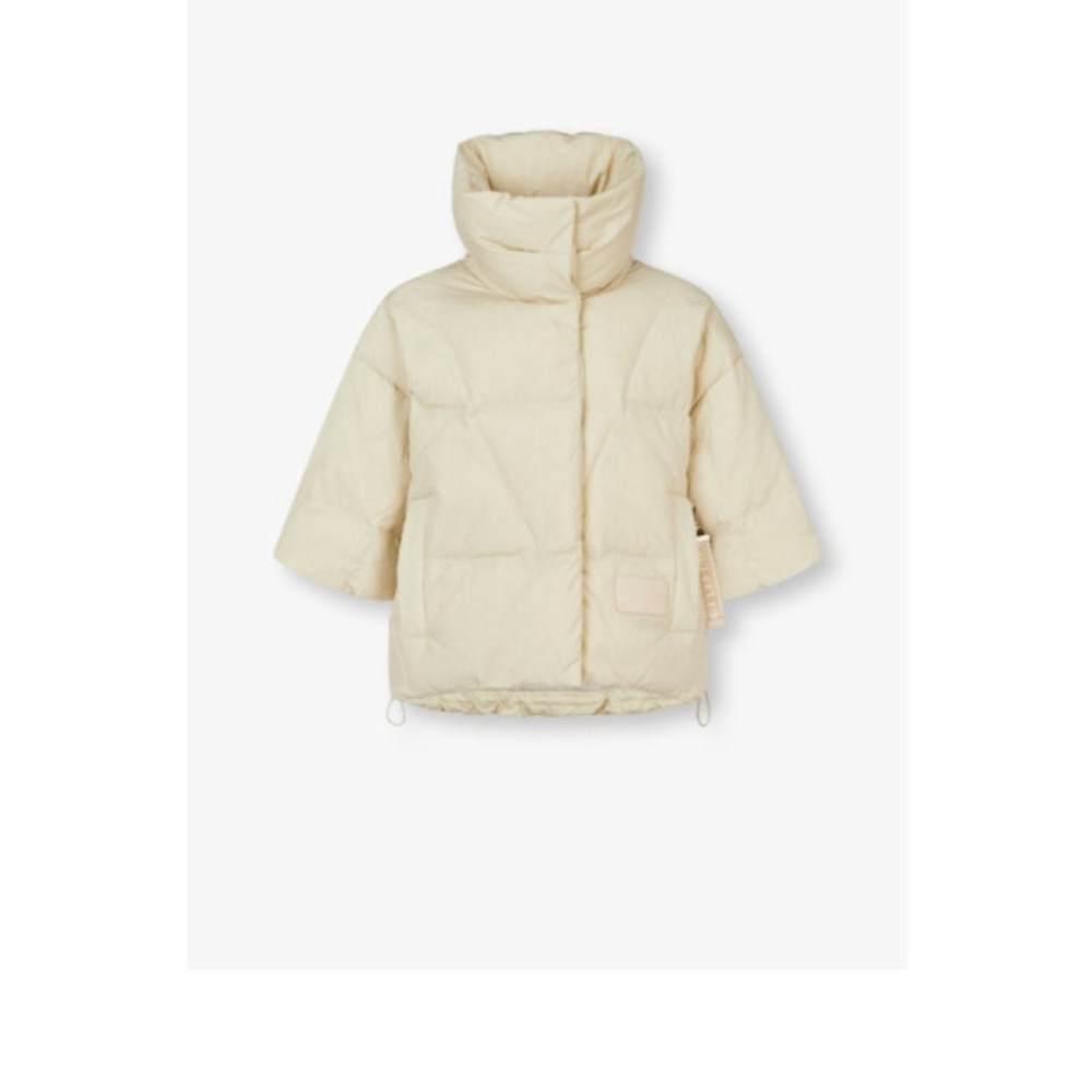 보브하프 슬리브 크롭 다운 패딩 자켓7124417502B1364571