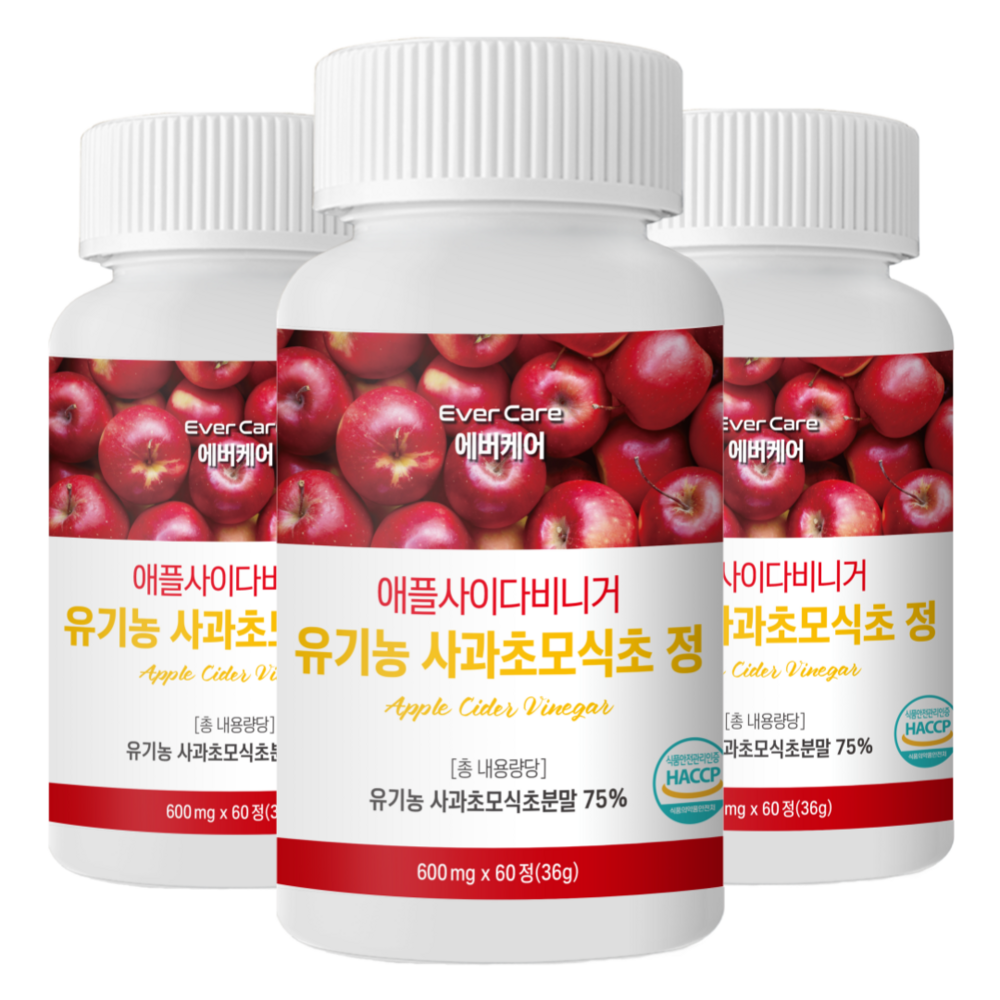 에버케어 애플사이다비니거 사과초모식초 정화제: 편리하고 효과적인 소화력 개선, 면역력 강화 솔루션
