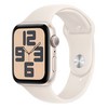 Apple 정품 2024 애플워치 SE 2세대 알루미늄 케이스, 스타라이트 스타라이트 스포츠 밴드 M/L, 44mm, GPS, 스타라이트 / 스타라이트 스포츠 밴드, M/L
