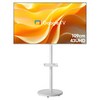 와이드뷰 4K UHD 화이트에디션 스마트 TV + 클래식 삼탠바이미 이동식 TV 세트, 109cm(43인치), GTWV430UHD(TV), EKWBYME3822W(스탠드), 이동형 스탠드, 고객직접설치