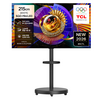 TCL 4K UHD Mini LED SQD Google TV + 대형 무빙 스탠드 블랙 세트, 85C7L(TV), MSD58B(스탠드), 방문설치, 이동형 스탠드, 216cm(85인치)