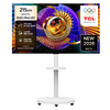 TCL 4K UHD Mini LED SQD Google TV + 대형 무빙 스탠드 화이트 세트, 85C7L(TV), MSD58W(스탠드), 방문설치, 이동형 스탠드, 216cm(85인치)