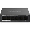 머큐시스 PoE+ 4포트 40W 6포트 데스크톱 스위치 허브, MS106LP, 1개