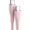벤션 소프트 실리콘 100W PD C to C타입 고속충전케이블 TAW, 1m, 핑크, 1개