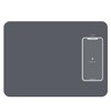 로이체 고속 무선 충전 마우스 패드 WCP-500, Grey, 1개