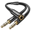 벤션 3.5mm 마이크 이어폰 오디오 분배기 AUX 케이블 1m, BBU, 1개