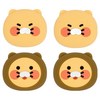 카카오프렌즈 문콕방지 지켜콕 도어가드 2종 x 2p 세트, 춘식이 브라운, 1세트