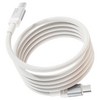 무브스피드 240W USB-C타입-C타입 마그네틱 충전 케이블 MSC03, 화이트, 1개, 120cm