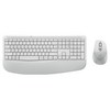로지텍 Combo 무소음 핸드쿠션 인체공학 무선 키보드 + 마우스 세트, 오프화이트, MK880