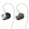 KEFINE PU 티타늄 디아프그램 인이어 모니터링 유선 이어폰 3.5mm, 블랙, Loric