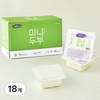 생명물두부 하루한끼 미니두부, 120g, 18개